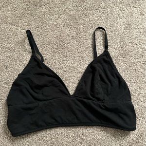 Madewell black super comfy bralette